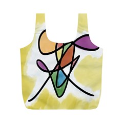 Art Abstract Exhibition Colours Full Print Recycle Bags (m)  by Nexatart