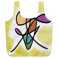 Art Abstract Exhibition Colours Full Print Recycle Bags (l)  by Nexatart