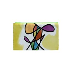 Art Abstract Exhibition Colours Cosmetic Bag (xs) by Nexatart