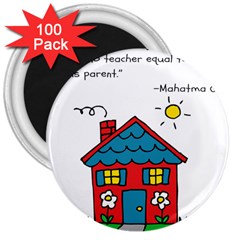 No School Greater    3  Magnets (100 Pack) by athenastemple