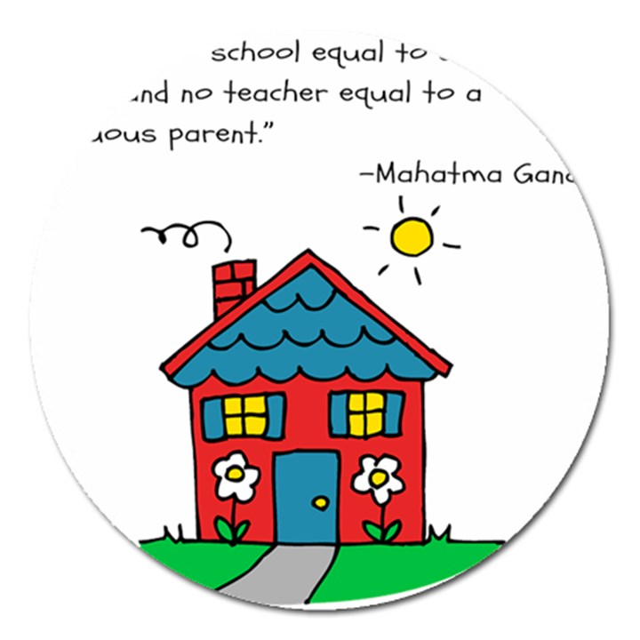 No School Greater... Magnet 5  (Round)