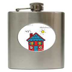 No School Greater    Hip Flask (6 Oz) by athenastemple