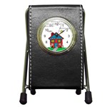 No School Greater... Pen Holder Desk Clocks Front