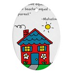 No School Greater... Oval Ornament (Two Sides) Front