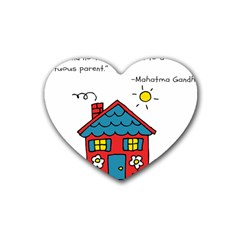 No School Greater    Heart Coaster (4 Pack)  by athenastemple