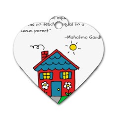 No School Greater    Dog Tag Heart (one Side) by athenastemple