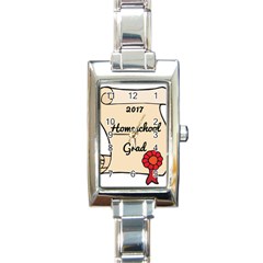 2017 Homeschool Grad! Rectangle Italian Charm Watch by athenastemple