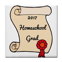 2017 Homeschool Grad! Tile Coasters by athenastemple