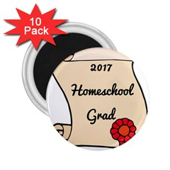 2017 Homeschool Grad! 2 25  Magnets (10 Pack)  by athenastemple