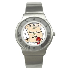 2017 Homeschool Grad! Stainless Steel Watch by athenastemple