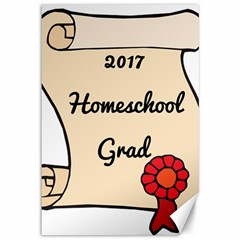 2017 Homeschool Grad! Canvas 12  X 18   by athenastemple