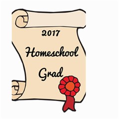 2017 Homeschool Grad! Small Garden Flag (two Sides)