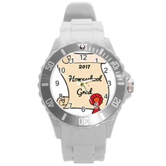 2017 Homeschool Grad! Round Plastic Sport Watch (l) by athenastemple