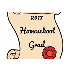 2017 Homeschool Grad! Double Sided Flano Blanket (mini) 