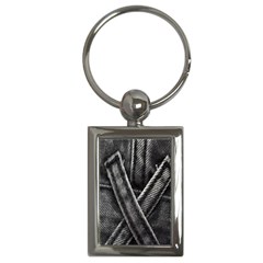 Backdrop Belt Black Casual Closeup Key Chains (rectangle)  by Nexatart