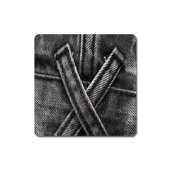 Backdrop Belt Black Casual Closeup Square Magnet by Nexatart