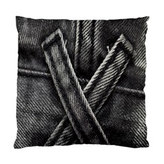 Backdrop Belt Black Casual Closeup Standard Cushion Case (two Sides) by Nexatart