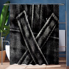 Backdrop Belt Black Casual Closeup Shower Curtain 60  X 72  (medium)  by Nexatart