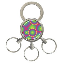 Background Colourful Circles 3-ring Key Chains by Nexatart