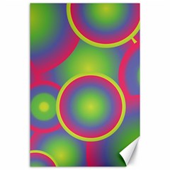 Background Colourful Circles Canvas 24  X 36  by Nexatart