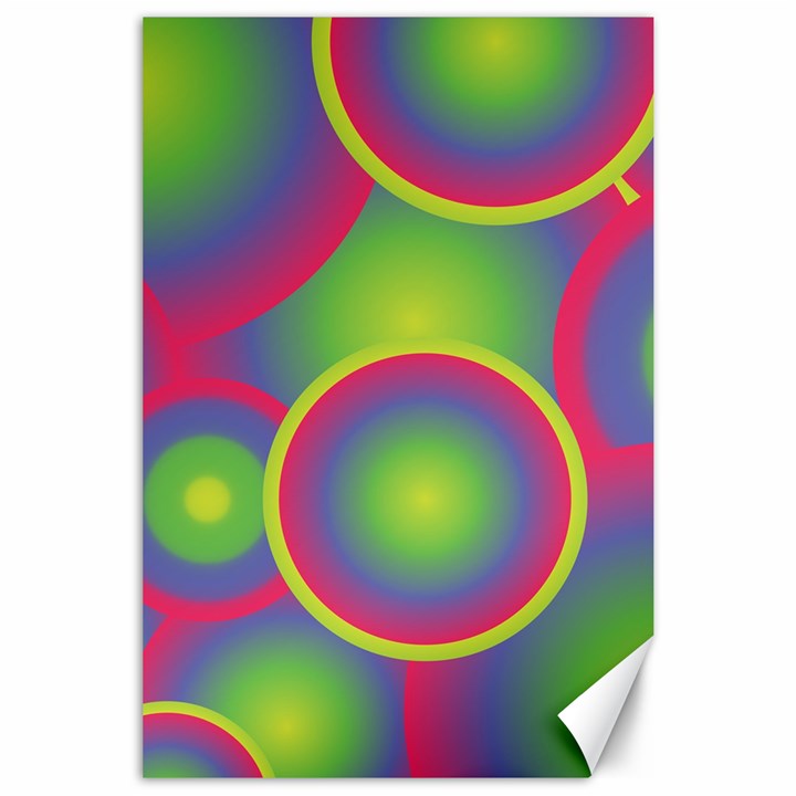 Background Colourful Circles Canvas 24  x 36 