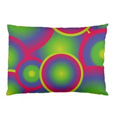 Background Colourful Circles Pillow Case by Nexatart