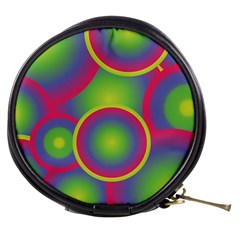 Background Colourful Circles Mini Makeup Bags by Nexatart