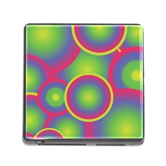 Background Colourful Circles Memory Card Reader (square) by Nexatart