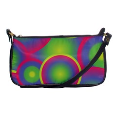 Background Colourful Circles Shoulder Clutch Bags by Nexatart