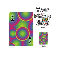 Background Colourful Circles Playing Cards 54 (mini)  by Nexatart