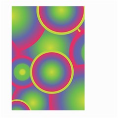 Background Colourful Circles Large Garden Flag (two Sides) by Nexatart