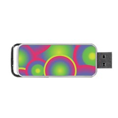 Background Colourful Circles Portable Usb Flash (two Sides)