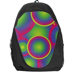 Background Colourful Circles Backpack Bag by Nexatart