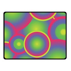 Background Colourful Circles Double Sided Fleece Blanket (small)  by Nexatart