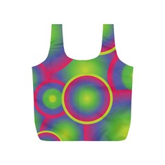 Background Colourful Circles Full Print Recycle Bags (s)  by Nexatart