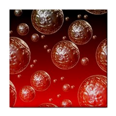 Background Red Blow Balls Deco Tile Coasters by Nexatart