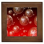 Background Red Blow Balls Deco Framed Tiles Front