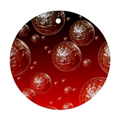 Background Red Blow Balls Deco Ornament (round) by Nexatart