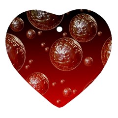 Background Red Blow Balls Deco Ornament (heart) by Nexatart