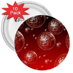 Background Red Blow Balls Deco 3  Buttons (10 Pack)  by Nexatart