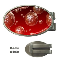 Background Red Blow Balls Deco Money Clips (oval)  by Nexatart