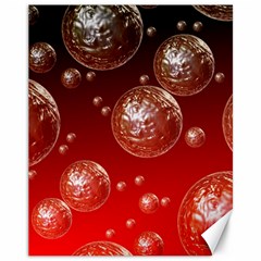 Background Red Blow Balls Deco Canvas 11  X 14   by Nexatart