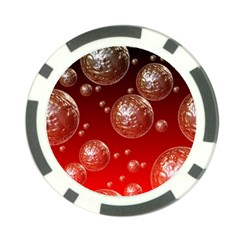 Background Red Blow Balls Deco Poker Chip Card Guard by Nexatart