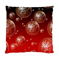 Background Red Blow Balls Deco Standard Cushion Case (two Sides) by Nexatart