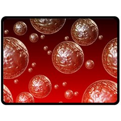 Background Red Blow Balls Deco Fleece Blanket (large)  by Nexatart