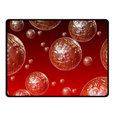 Background Red Blow Balls Deco Fleece Blanket (small) by Nexatart