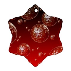 Background Red Blow Balls Deco Ornament (snowflake) by Nexatart