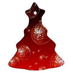 Background Red Blow Balls Deco Ornament (christmas Tree)  by Nexatart