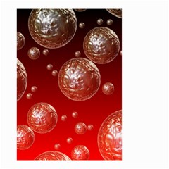 Background Red Blow Balls Deco Small Garden Flag (two Sides) by Nexatart