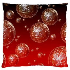 Background Red Blow Balls Deco Large Cushion Case (one Side) by Nexatart